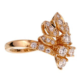 Van Cleef & Arpels Vintage Diamond Cocktail Yellow Gold Ring 0001901