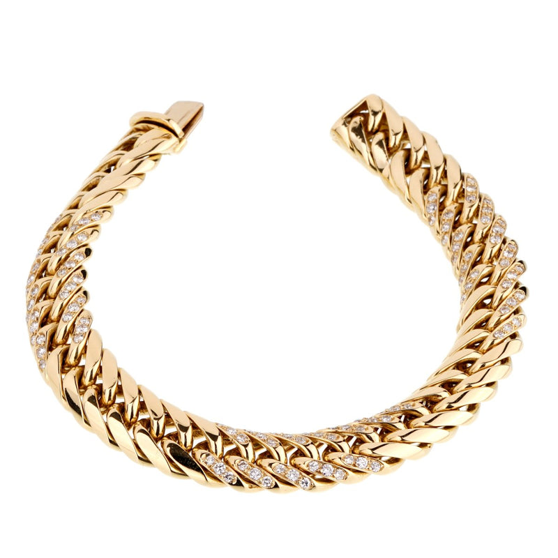 Van Cleef & Arpels Vintage Diamond Gold Bracelet 0000923