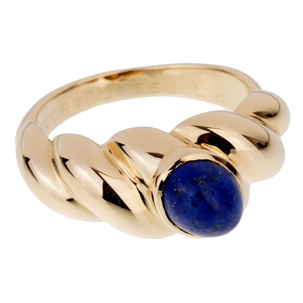 Van Cleef & Arpels Vintage Lapis Yellow Gold Ring 0001990