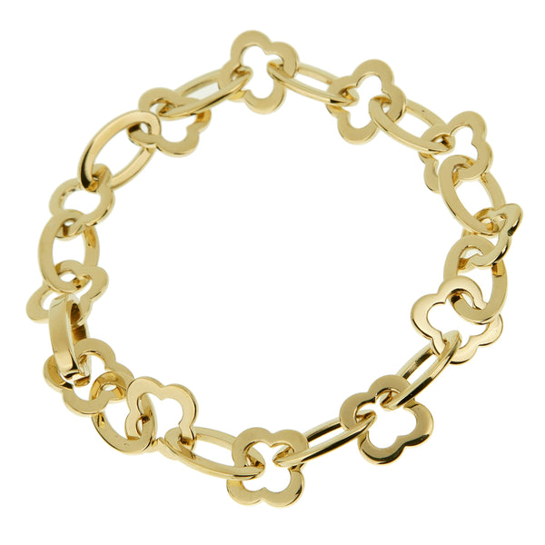 Van Cleef Arpels Yellow Gold Alhambra Bracelet Opulent Jewelers