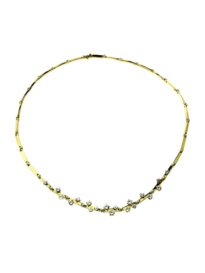 Vintage Van Cleef & Arpels Gold Diamond Necklace 0000214