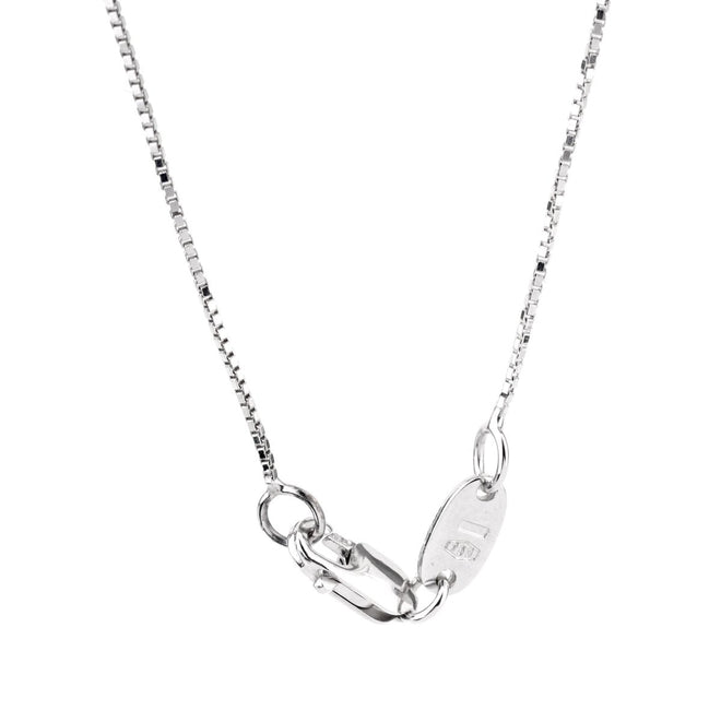 Yukiko Diamond Block White Gold Necklace 0000957