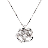 Yukiko Diamond Flower White Gold Necklace 0000958